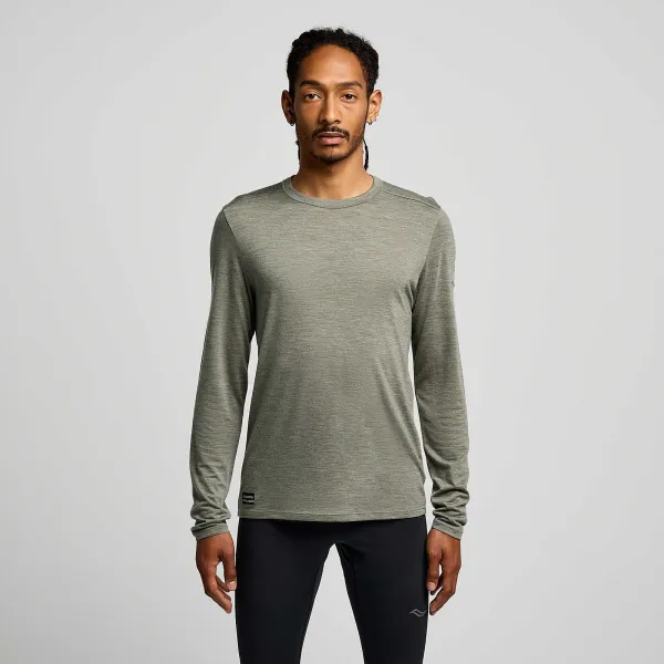 Чоловічий лонгслів Saucony PEREGRINE MERINO LONG SLEEVE