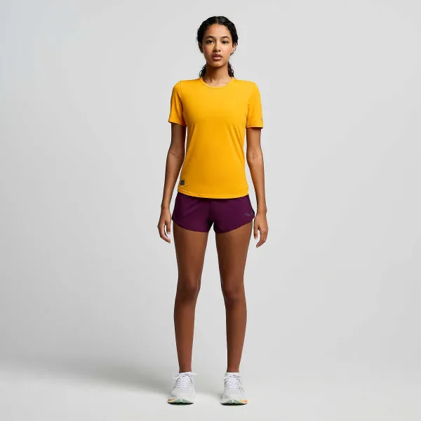 Жіноча футболка Saucony STOPWATCH SHORT SLEEVE